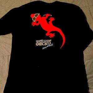 Gecko Hawaii Retro glow in the dark bones